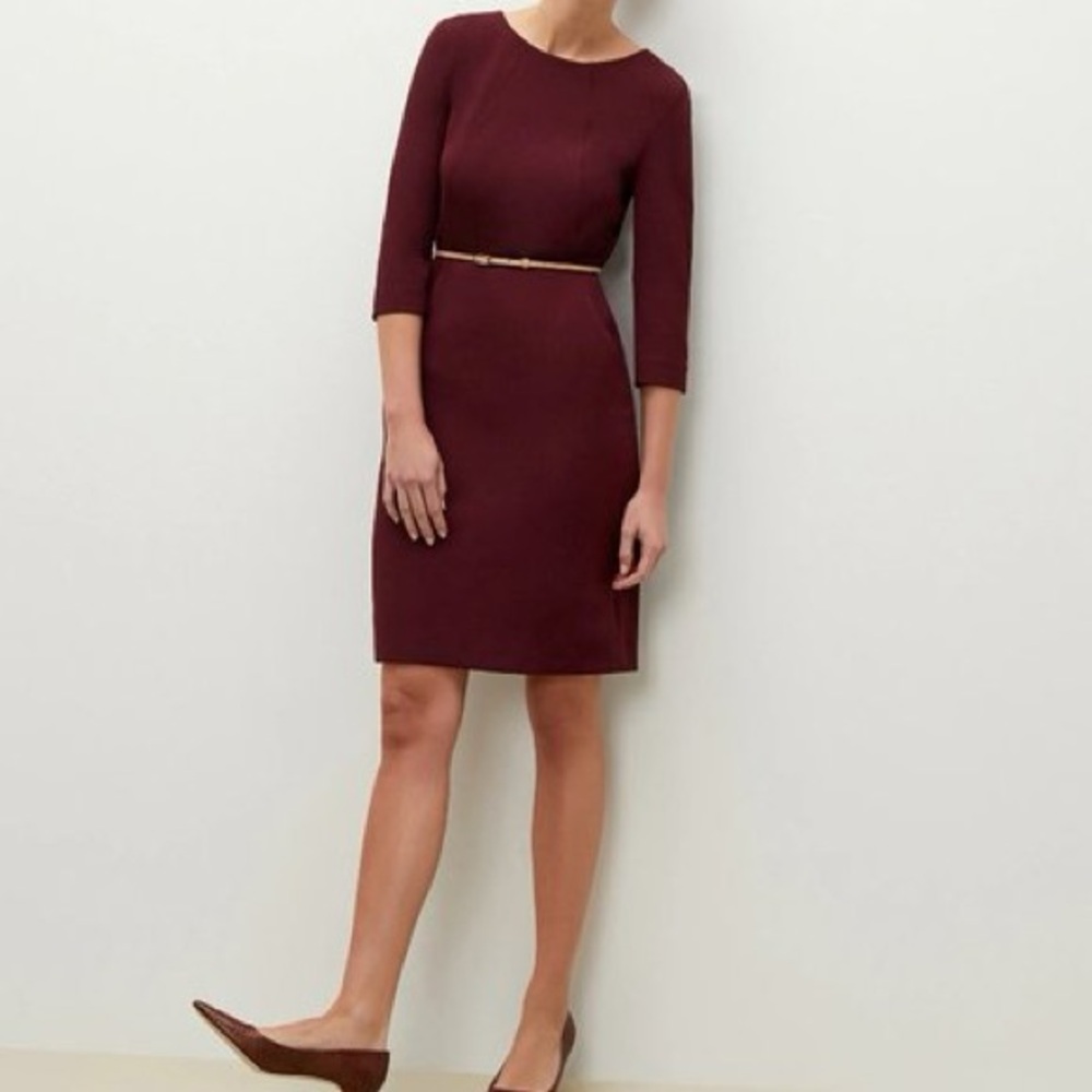 MM LaFleur Etsuko Dress Burgundy Sz 4